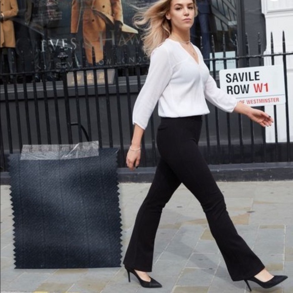 Betabrand Dress Pant Yoga Pants Boot-Cut